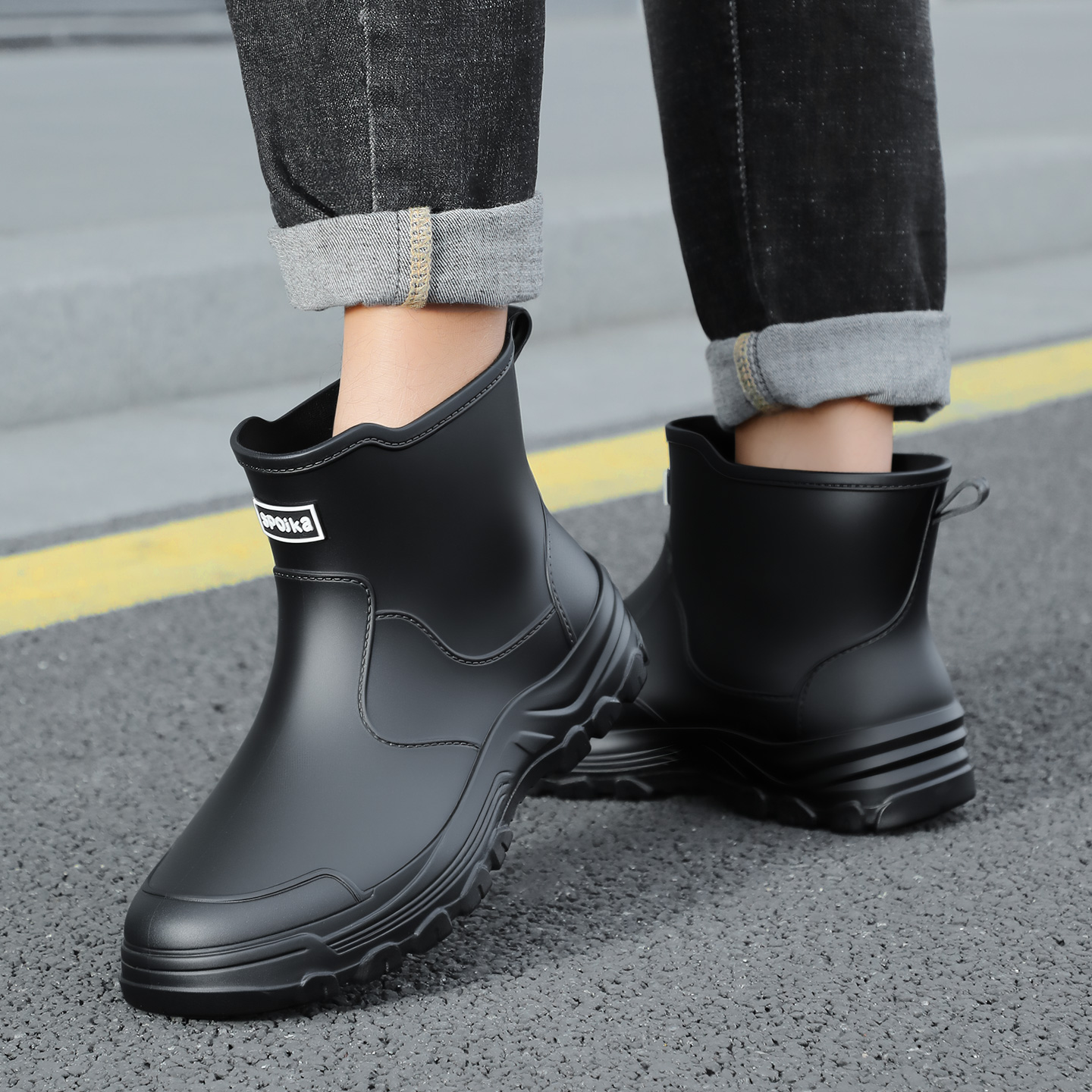 Fashionable new style men's mi - Fishing Boots บทวิจารณ์และราคา