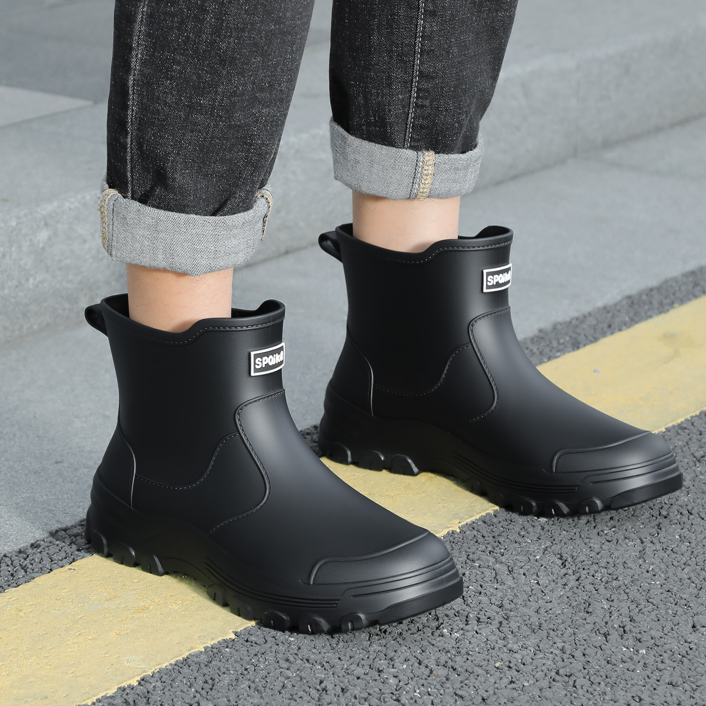 Fashionable new style men's mi - Fishing Boots บทวิจารณ์และราคา