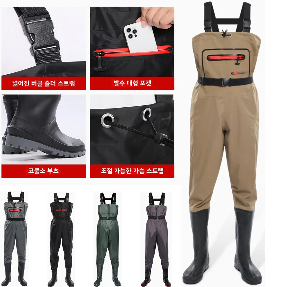 Waterproof Chest Waders with F - Fishing Pants Waterproof บทวิจารณ์และราคา