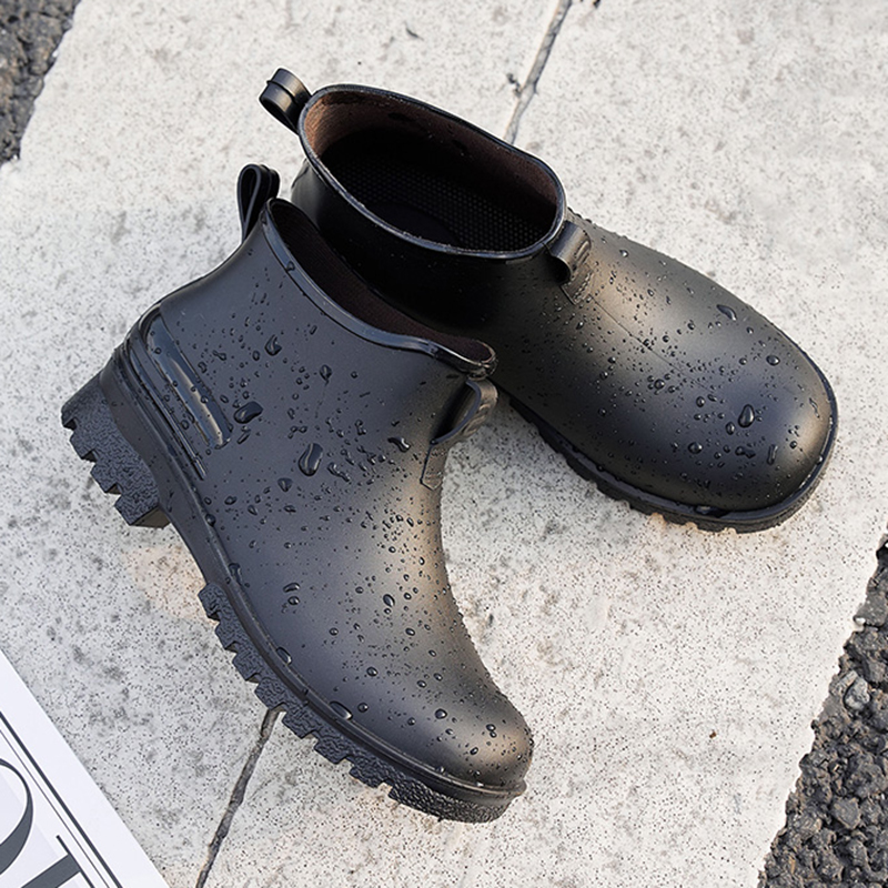 New Fashion Men Rain Boots Pla - Fishing Boots บทวิจารณ์และราคา