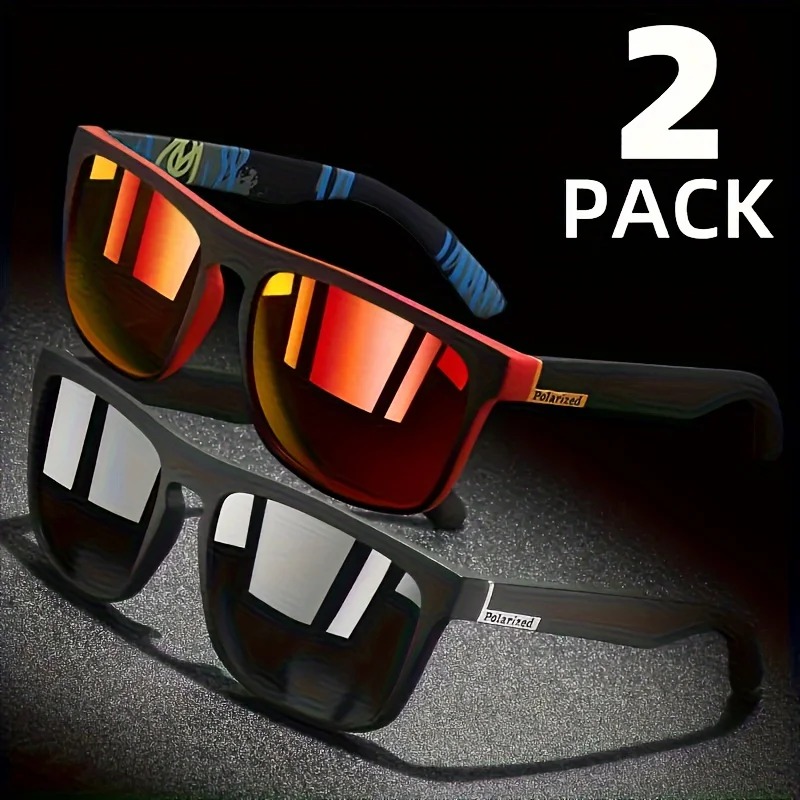 1/2pcs Square Sport Sunglasses - Fishing Sunglasses Polarized บทวิจารณ์และราคา