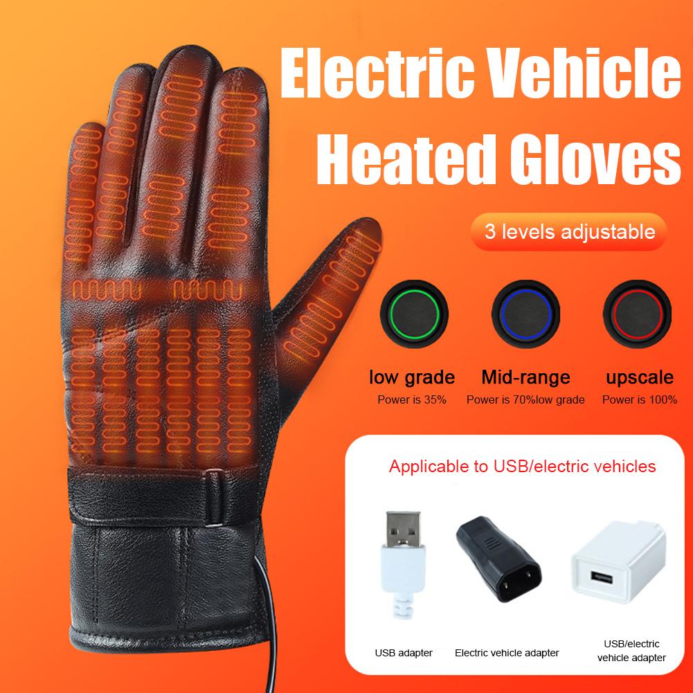1 Pair USB Heating Gloves Rech - Fishing Gloves บทวิจารณ์และราคา