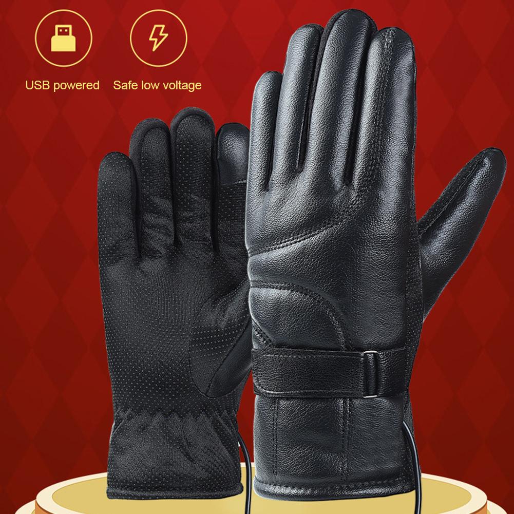 1 Pair USB Heating Gloves Rech - Fishing Gloves บทวิจารณ์และราคา