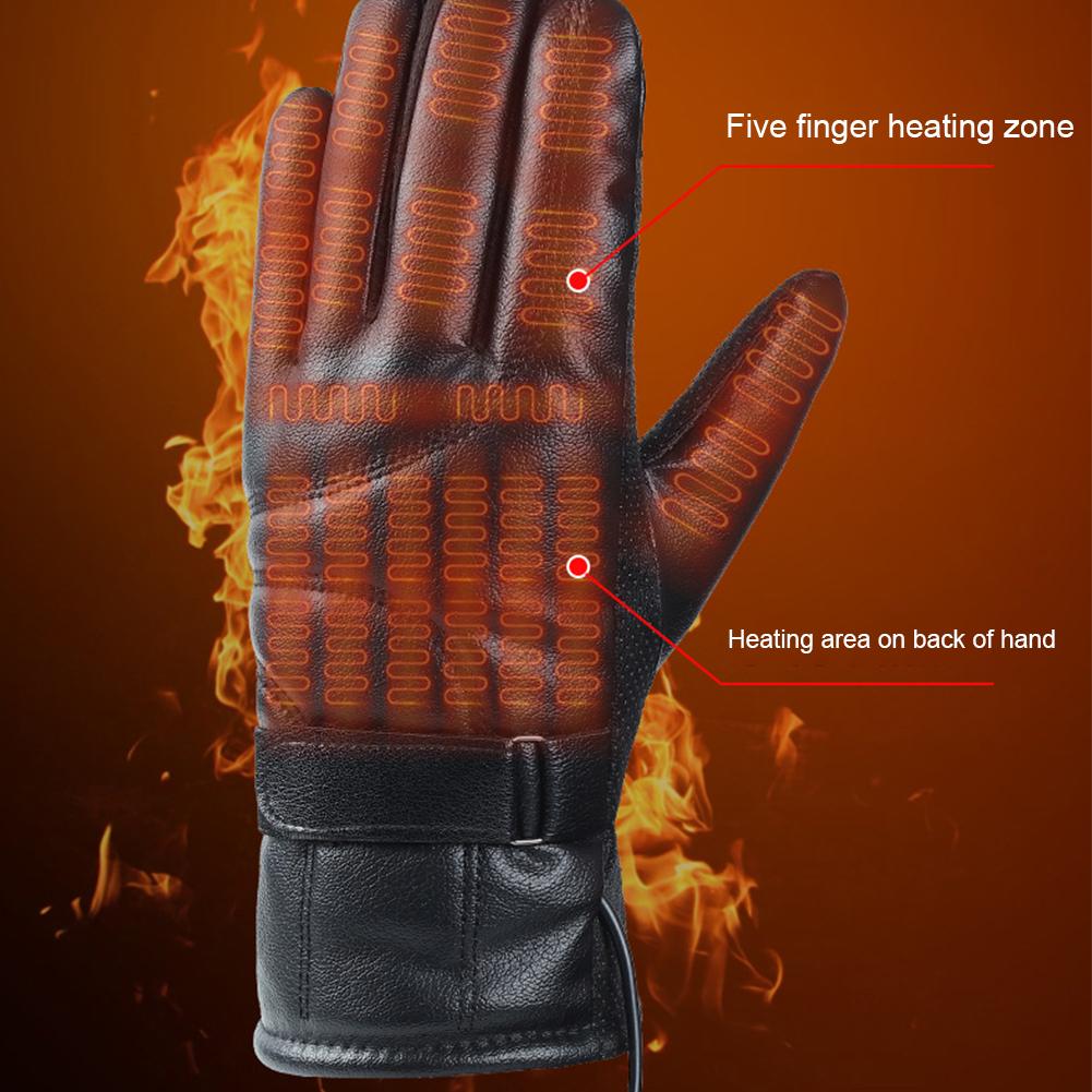 1 Pair USB Heating Gloves Rech - Fishing Gloves บทวิจารณ์และราคา