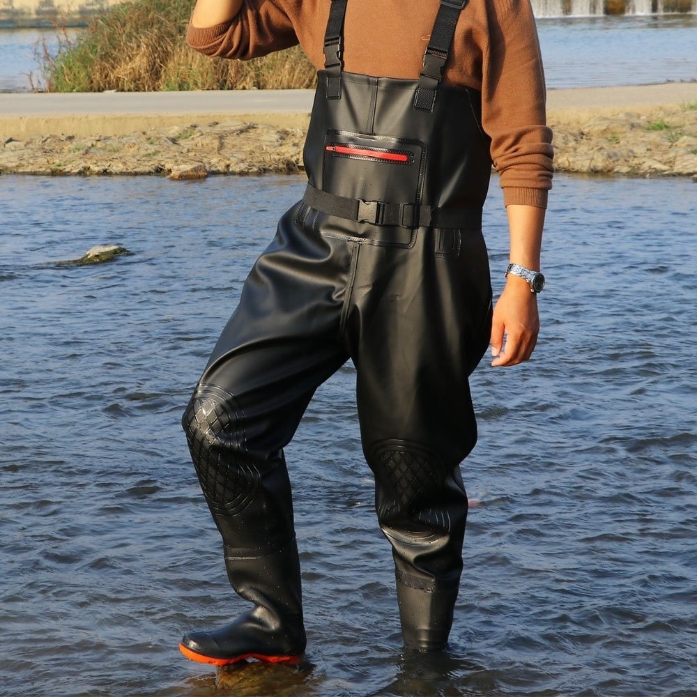 Useful PVC Fishing Suit Double - Fishing Pants Waterproof บทวิจารณ์และราคา