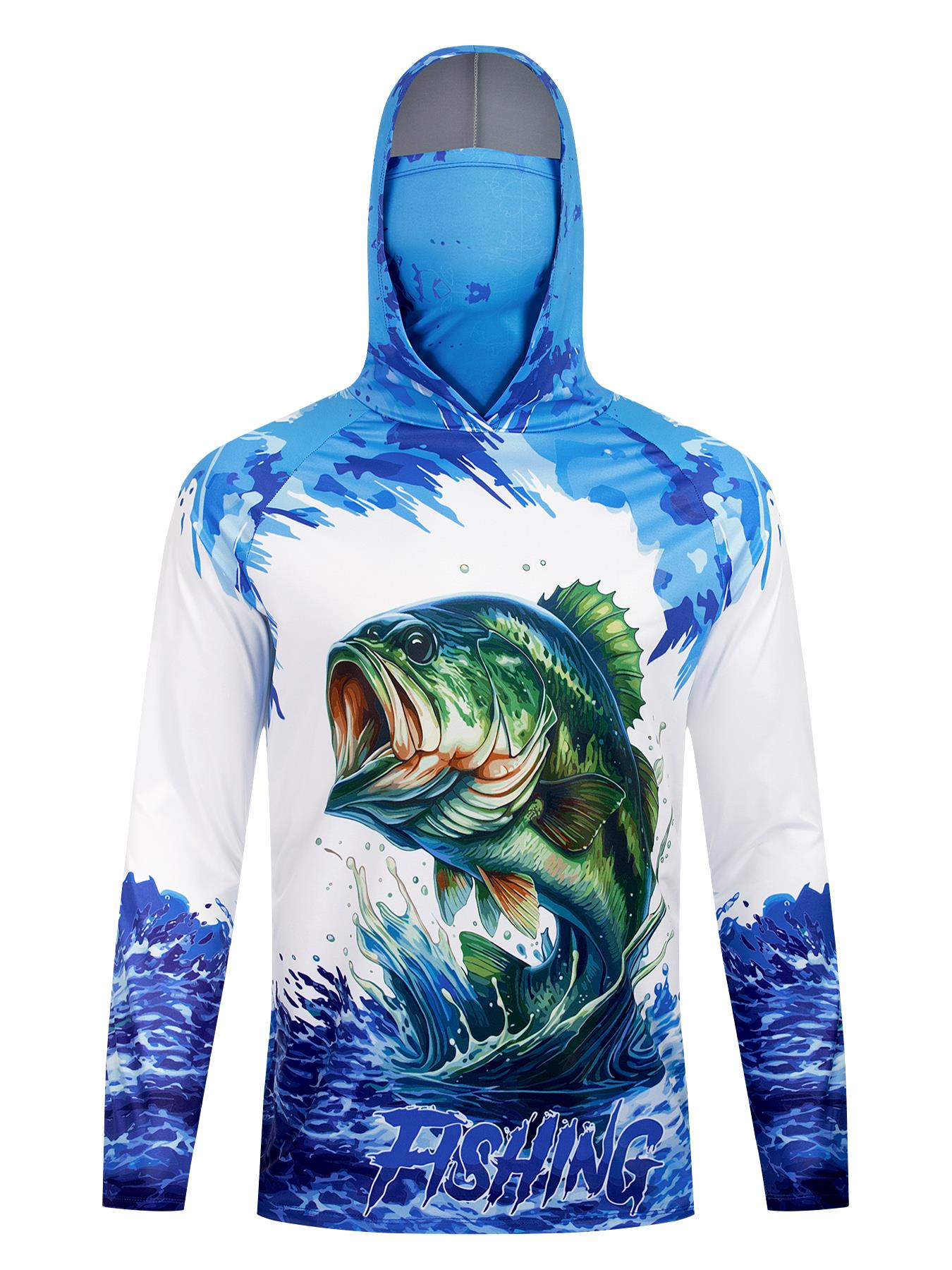 Fishing Hooded Shirt Upf 50 Fi - Fishing Hoodie บทวิจารณ์และราคา