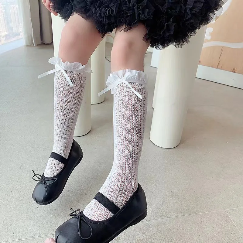 Girls Long Tube Lace Stockings - Fishing Socks บทวิจารณ์และราคา