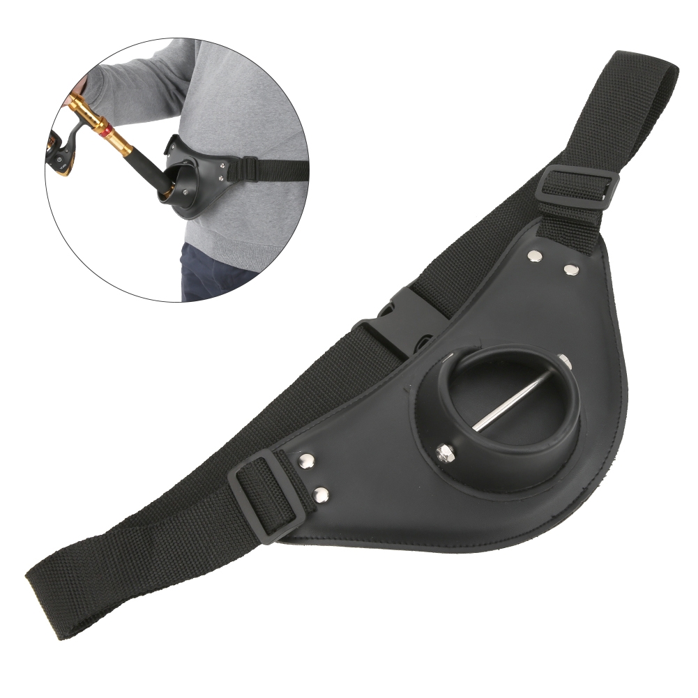 Black PU Leather Adjustable Ro - Fishing Belt บทวิจารณ์และราคา