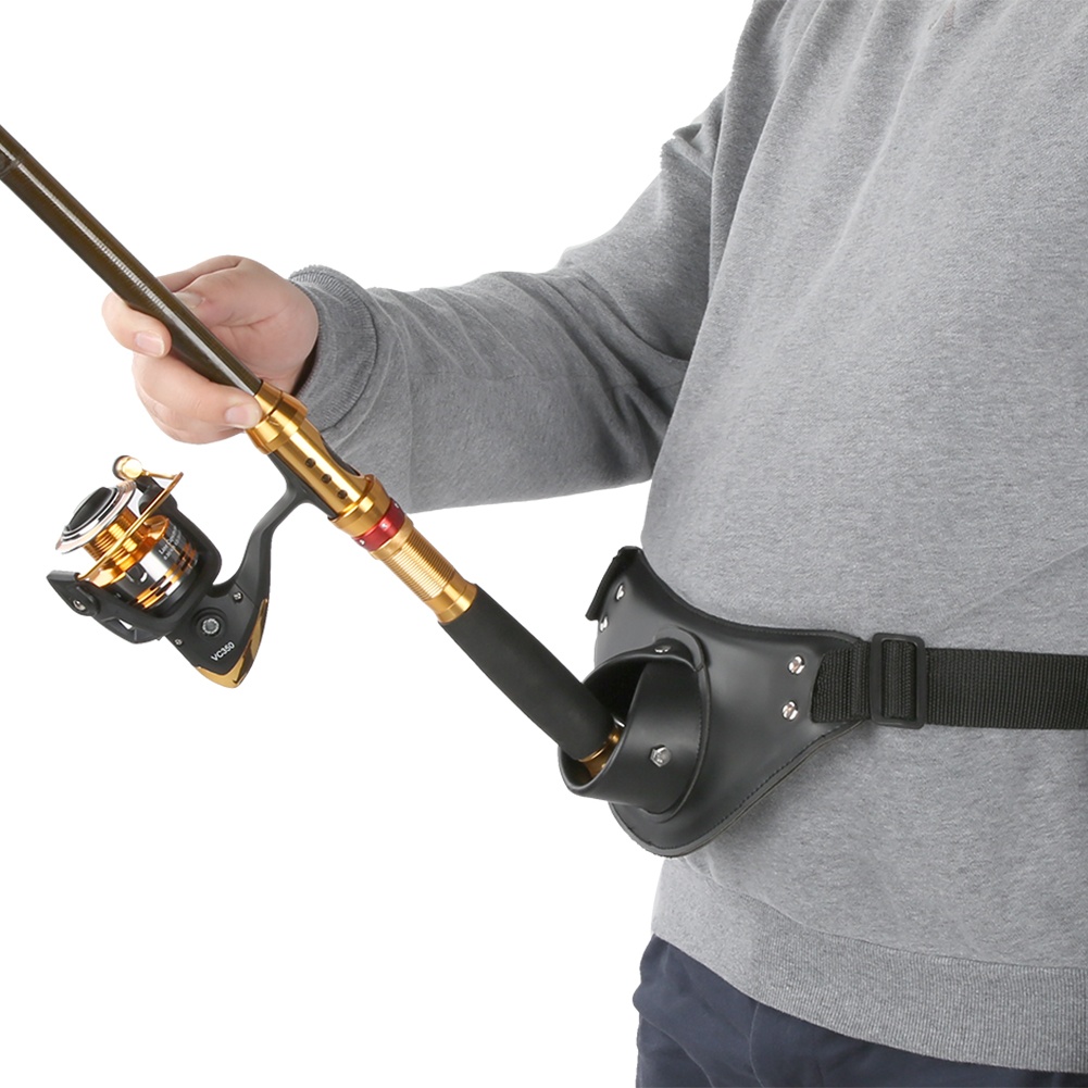 Black PU Leather Adjustable Ro - Fishing Belt บทวิจารณ์และราคา