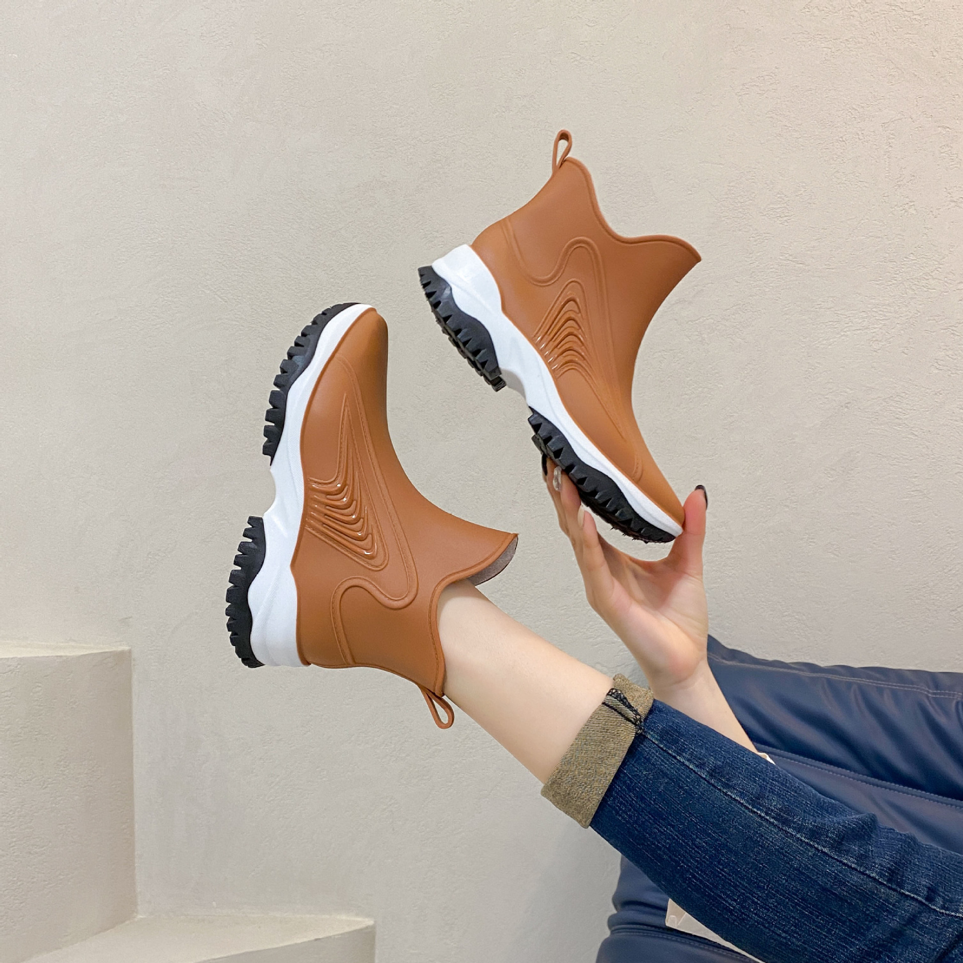 Women Rainboots Slip-on Waterp - Fishing Waders บทวิจารณ์และราคา