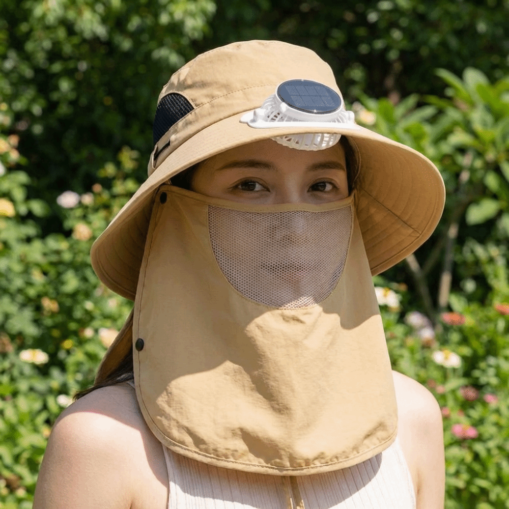 Portable Solar Rechargeable Fa - Fishing Hat บทวิจารณ์และราคา