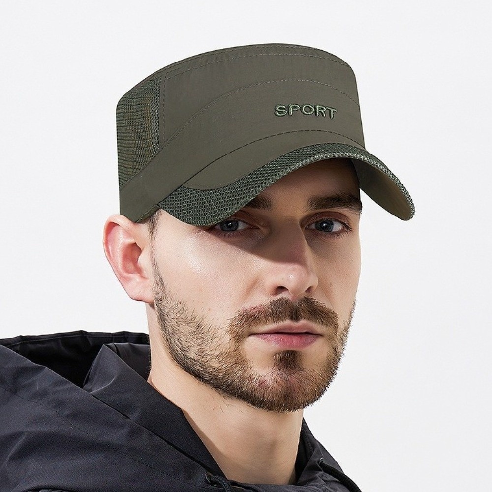 Cool Adjustable Flat Top Cap B - Fishing Hat บทวิจารณ์และราคา