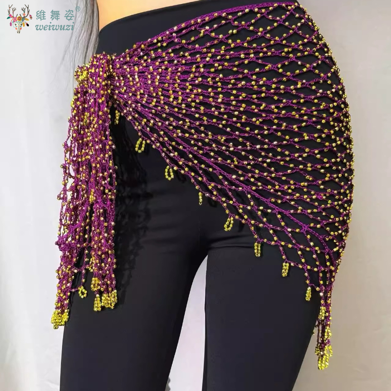 New Belly Dance Hip Scarf Sequ - Fishing Belt บทวิจารณ์และราคา