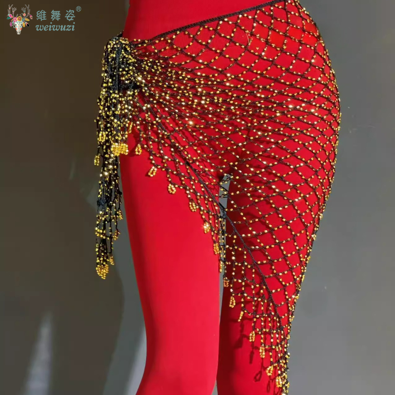 New Belly Dance Hip Scarf Sequ - Fishing Belt บทวิจารณ์และราคา