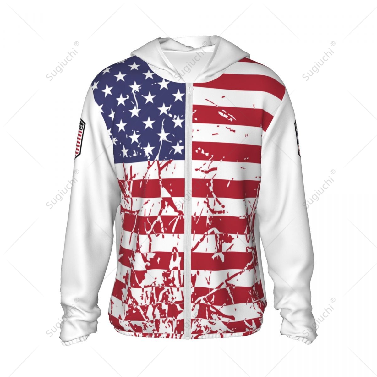 United States Flag Sun Protect - Fishing Hoodie บทวิจารณ์และราคา