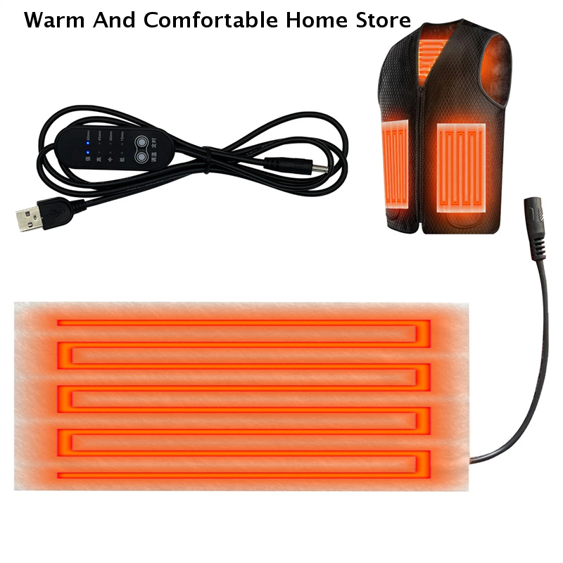 5V USB Warm Paste Pads Fast-He - Fishing Vest บทวิจารณ์และราคา