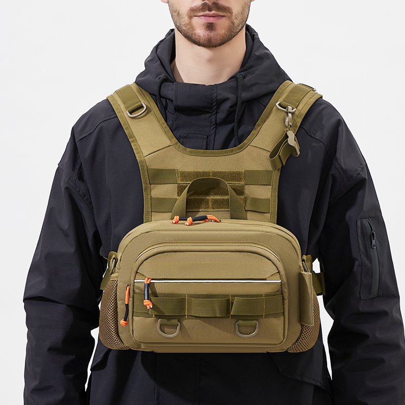 Men Chest Bag Tactical Fishing - Fishing Vest บทวิจารณ์และราคา