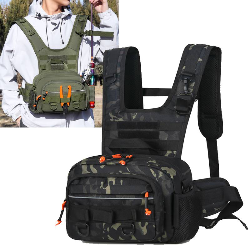 Men Chest Bag Tactical Fishing - Fishing Vest บทวิจารณ์และราคา