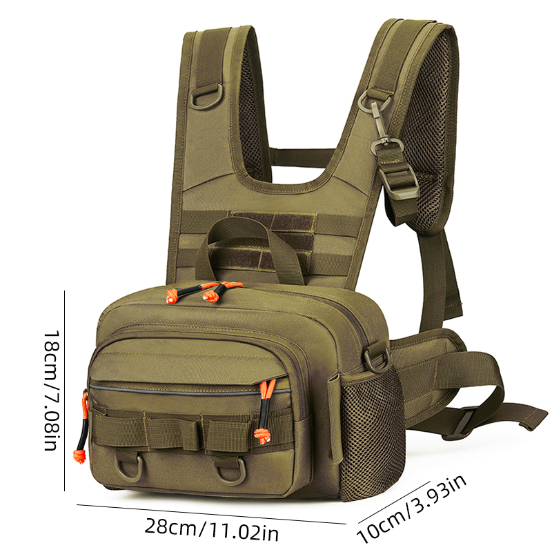 Men Chest Bag Tactical Fishing - Fishing Vest บทวิจารณ์และราคา