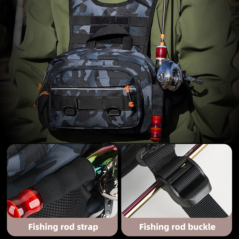 Men Chest Bag Tactical Fishing - Fishing Vest บทวิจารณ์และราคา