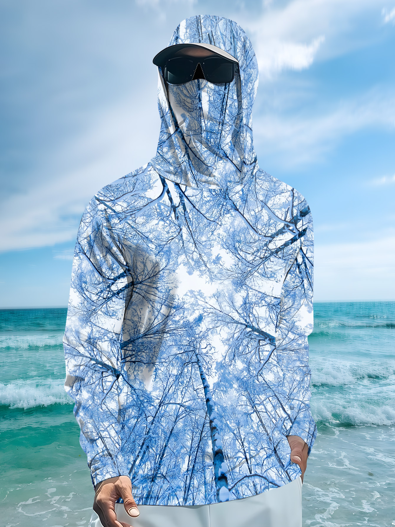 Fishing hooded sweatshirt men' - Fishing Hoodie บทวิจารณ์และราคา
