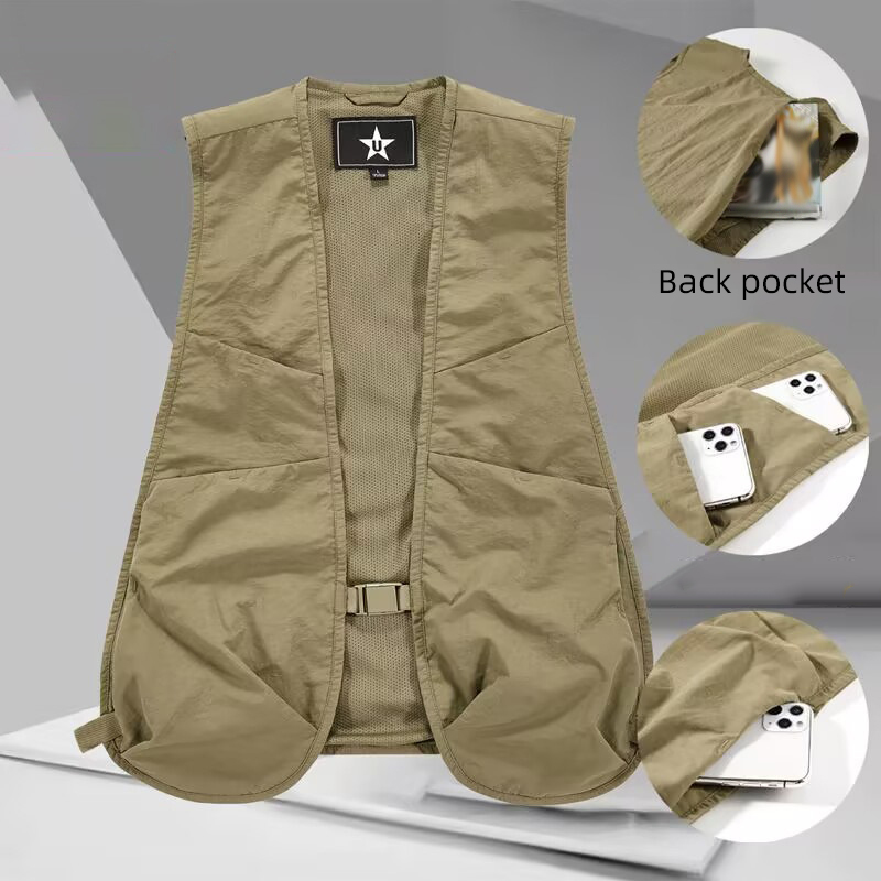 Lightweight Unisex Waistcoat V - Fishing Vest บทวิจารณ์และราคา