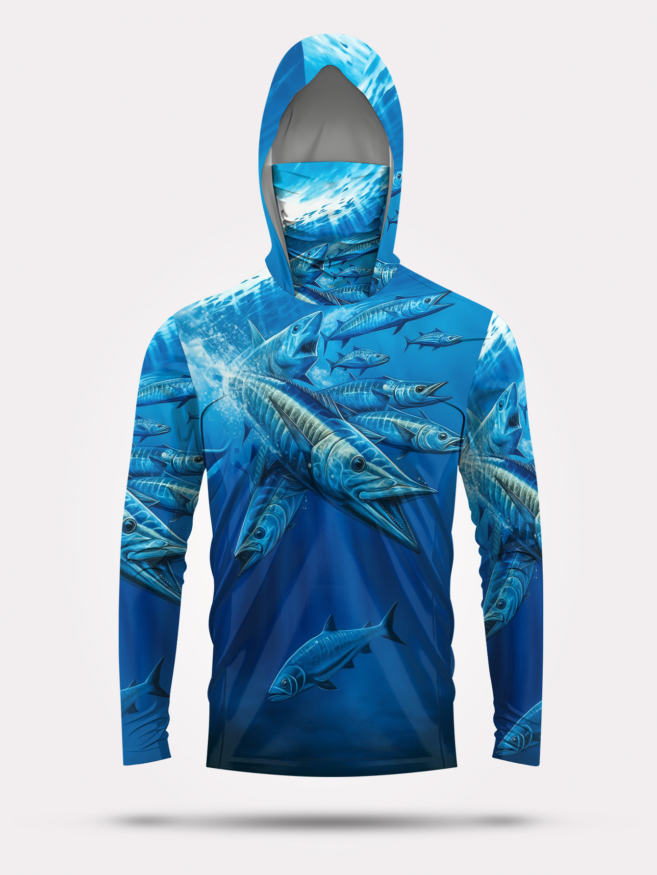Men Hood Fishing Shirt long sl - Fishing Shirt Uv Protection บทวิจารณ์และราคา