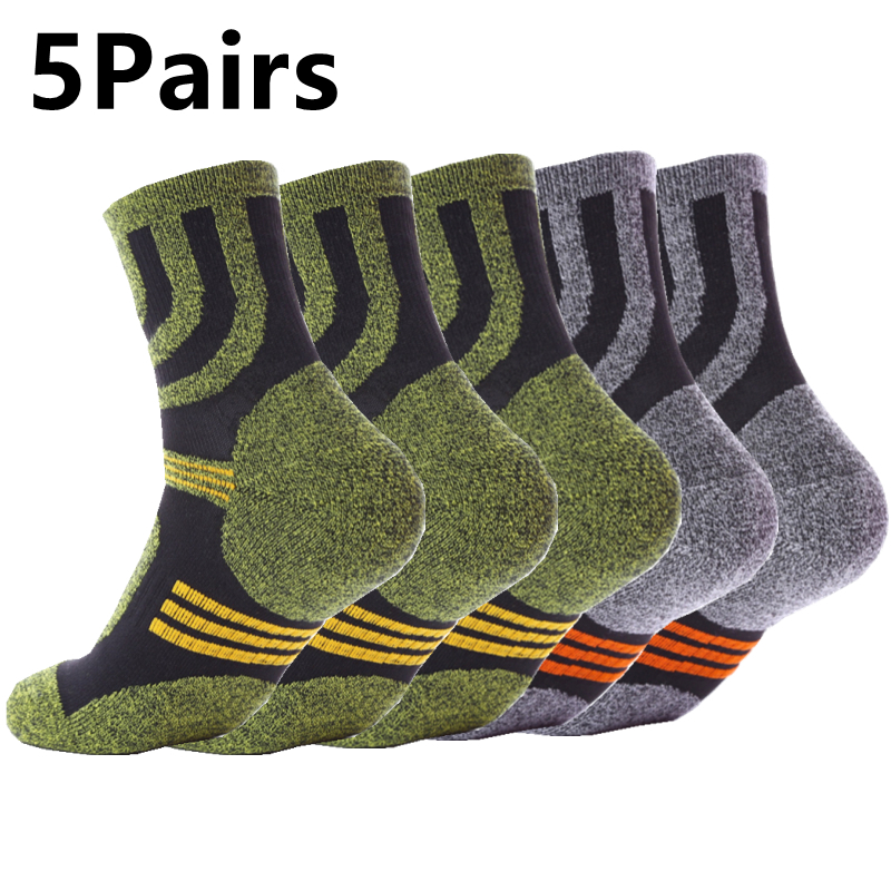 5 Pairs Socks Men Anti Blister - Fishing Socks บทวิจารณ์และราคา