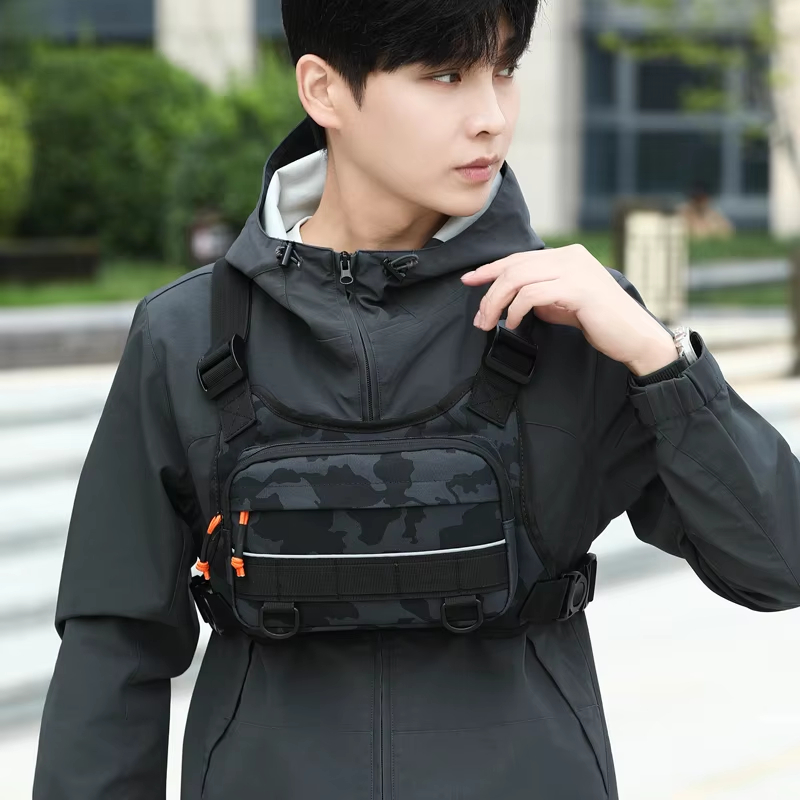 Cycling Front Chest Vest Tacti - Fishing Vest บทวิจารณ์และราคา