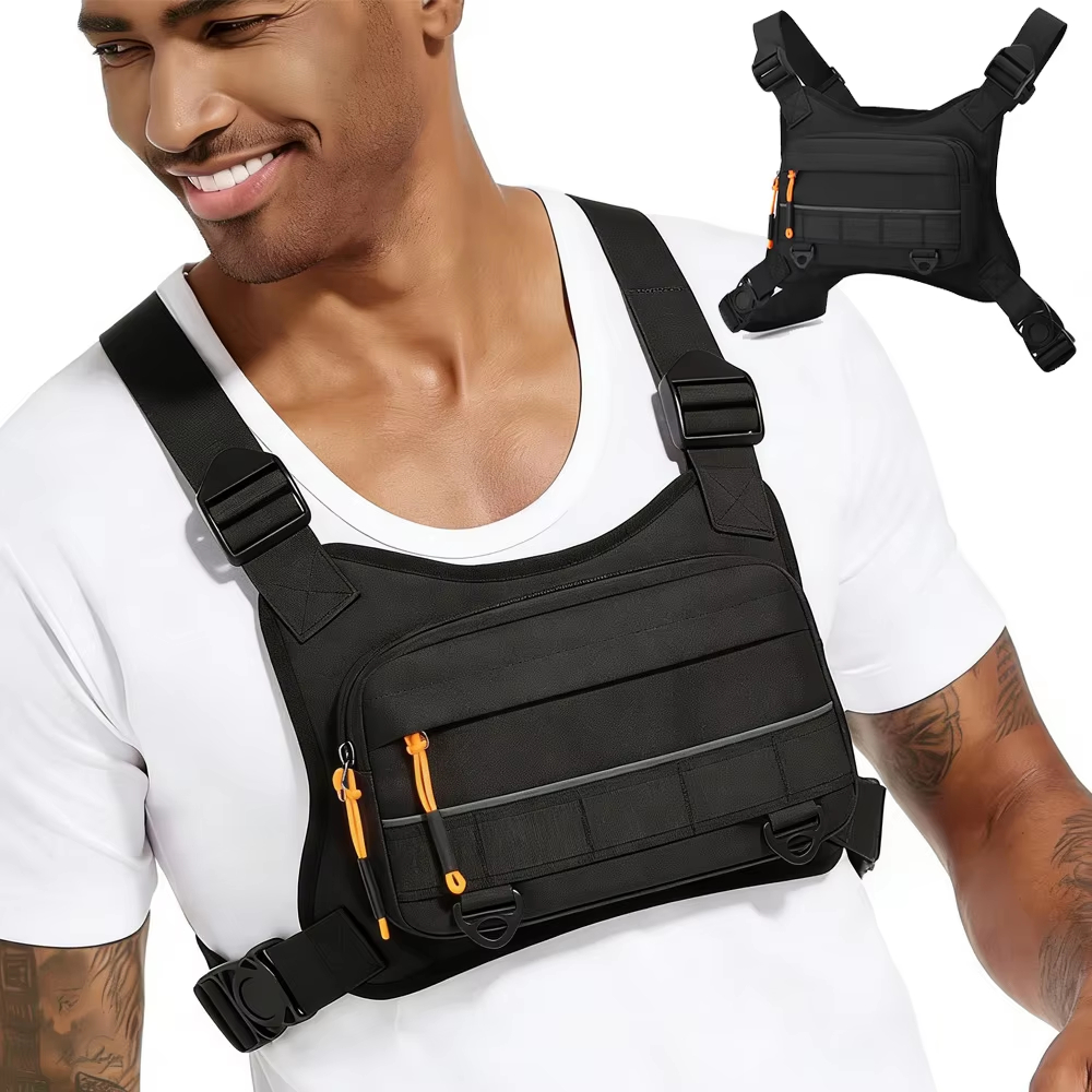 Cycling Front Chest Vest Tacti - Fishing Vest บทวิจารณ์และราคา
