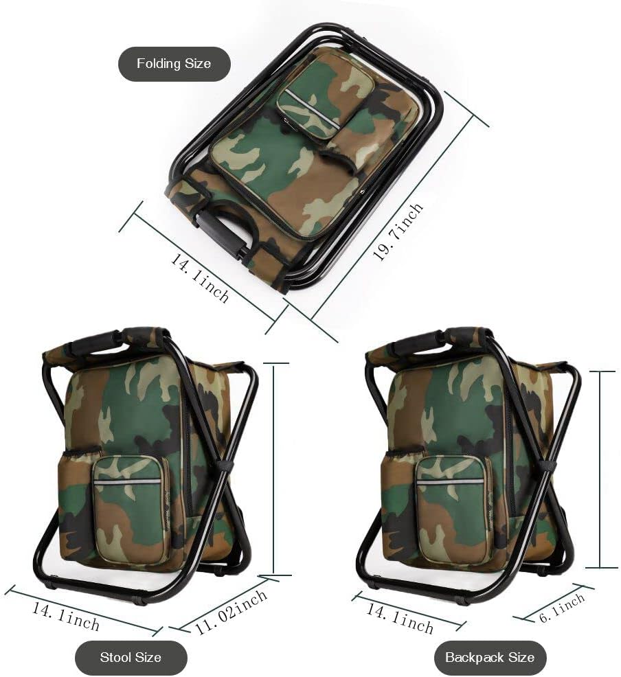 Portable Folding Camping Stool - Fishing Bag Waterproof บทวิจารณ์และราคา