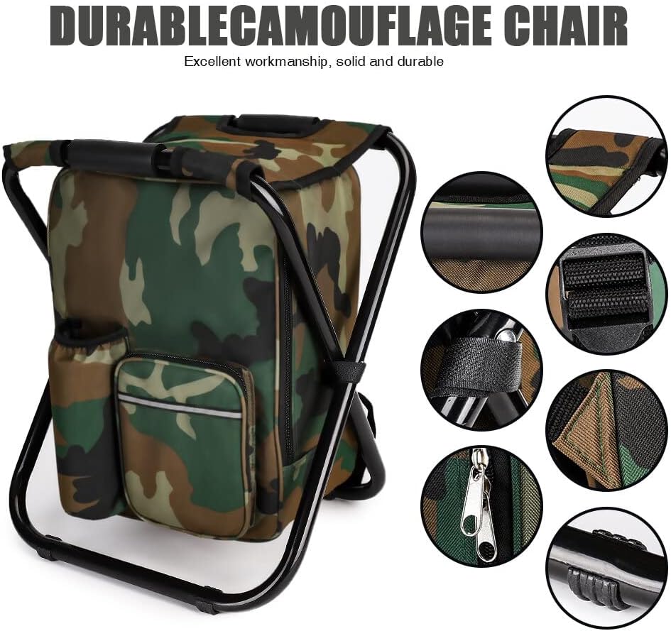 Portable Folding Camping Stool - Fishing Bag Waterproof บทวิจารณ์และราคา