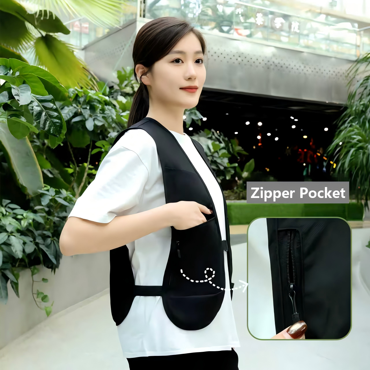 Zipper type work vest super li - Fishing Vest บทวิจารณ์และราคา