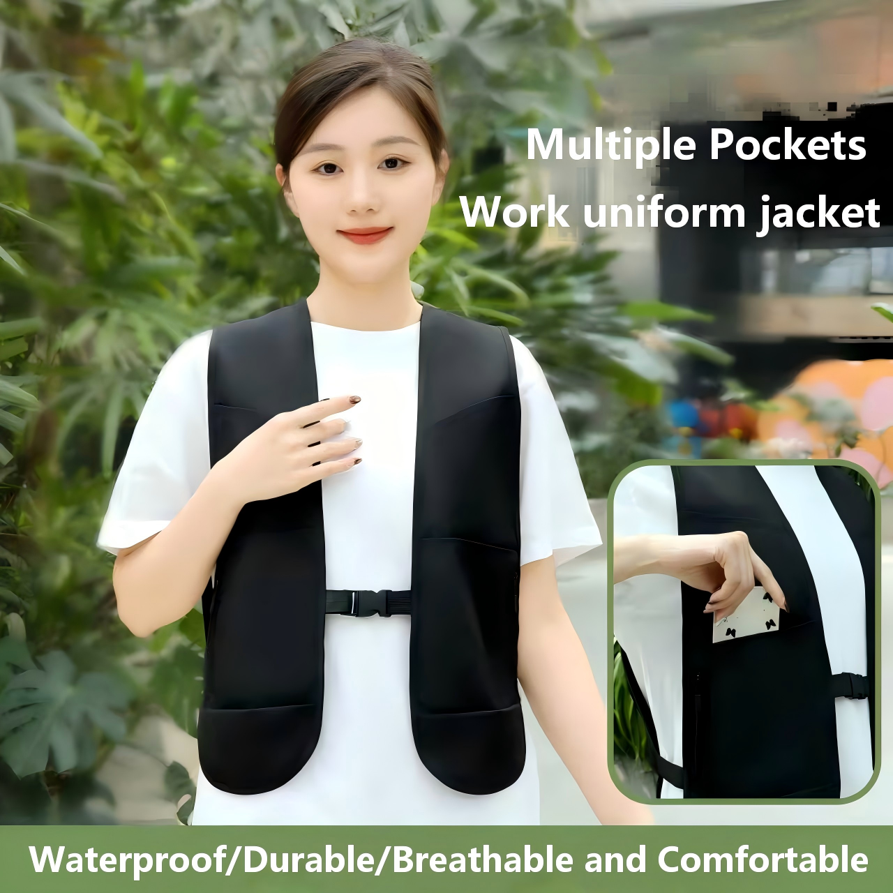 Zipper type work vest super li - Fishing Vest บทวิจารณ์และราคา
