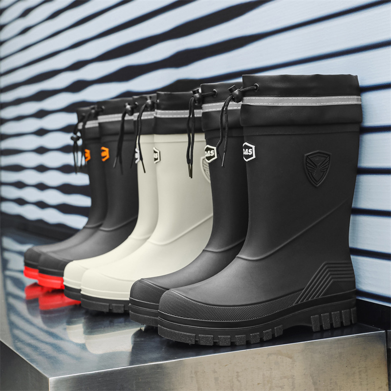Fashion Men's Rain Boots Mid-C - Fishing Boots บทวิจารณ์และราคา