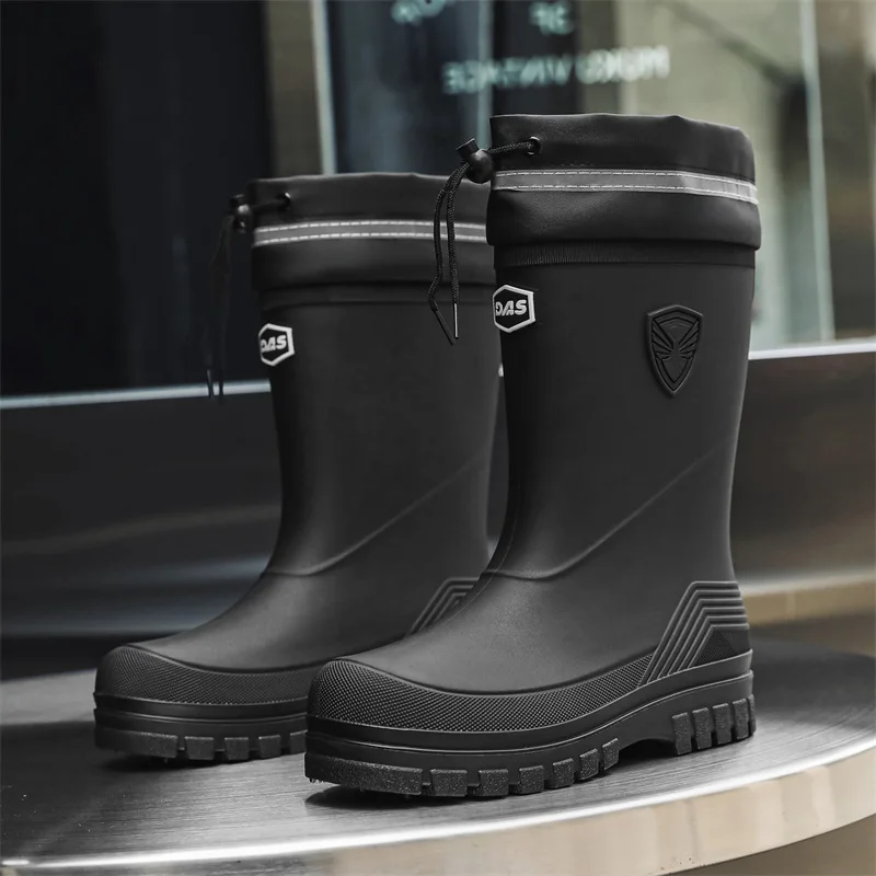 Fashion Men's Rain Boots Mid-C - Fishing Boots บทวิจารณ์และราคา
