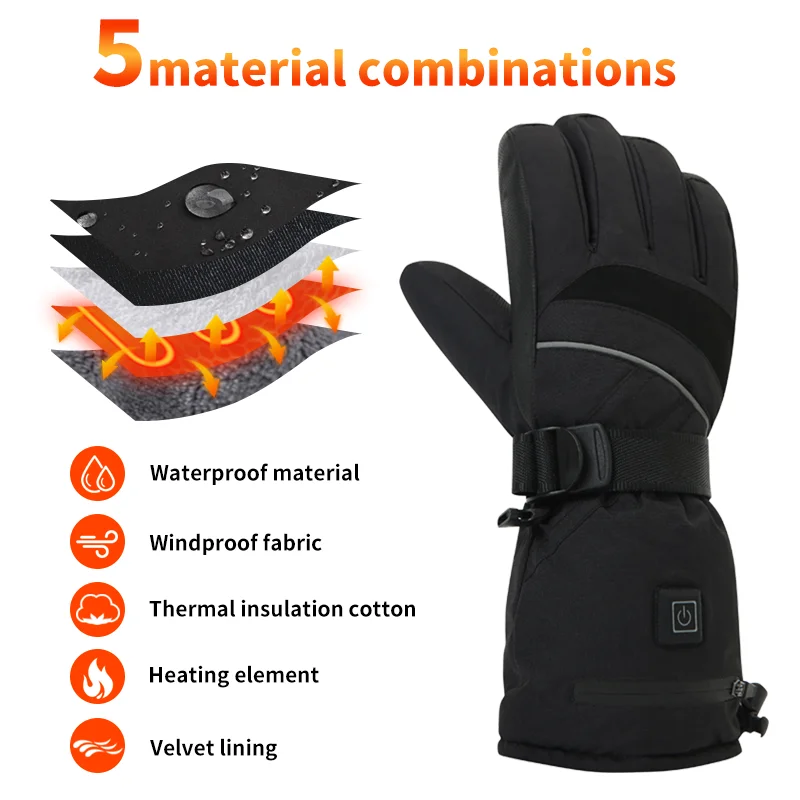 USB Rechargeable Heated Motorc - Fishing Gloves บทวิจารณ์และราคา