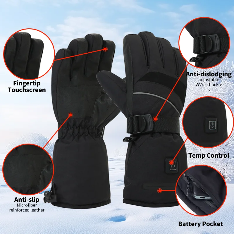 USB Rechargeable Heated Motorc - Fishing Gloves บทวิจารณ์และราคา