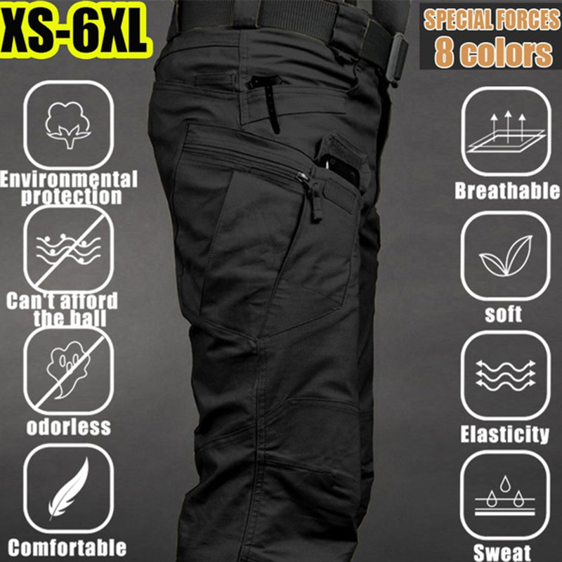Men's Tactical Cargo Pants 6XL - Fishing Pants Waterproof บทวิจารณ์และราคา